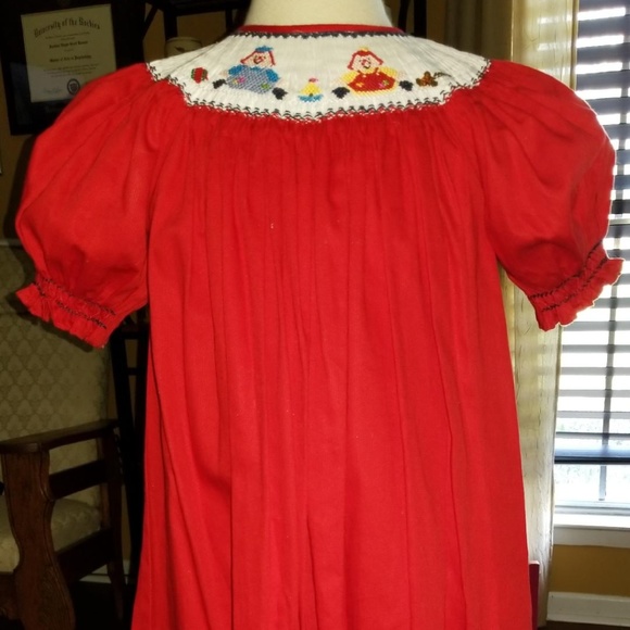 Raggedy Ann & Andy smocked dress - Picture 3 of 5